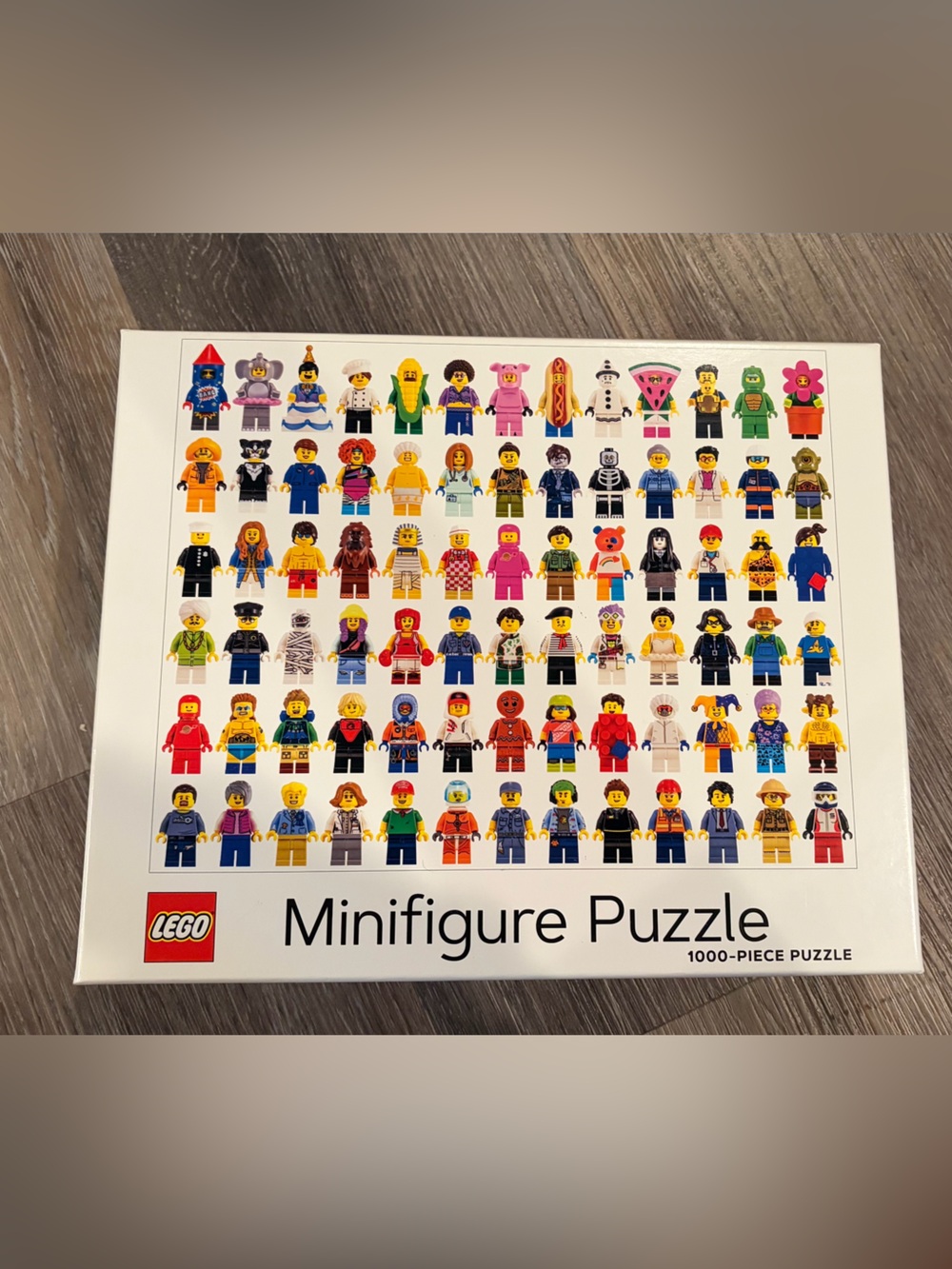 Lego Minifigure Puzzle – Multicolor Minifigures on White